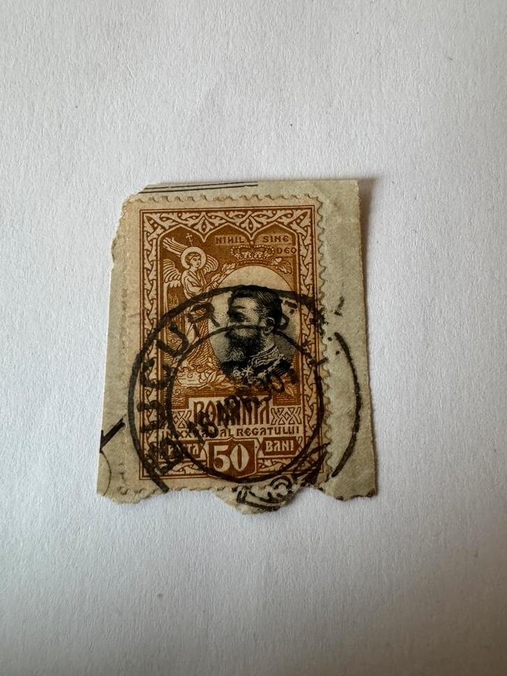 Oude postzegel Roemenië 50 bani — Carol Ier 1906, Postzegels en Munten, Postzegels | Europa | Overig, Ophalen of Verzenden