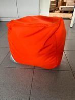 Pouf Cube orange, Maison & Meubles, Canapés | Repose-pieds & Poufs, Utilisé, Enlèvement ou Envoi