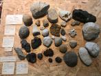 Lot fossielen en silex fragmenten, Ophalen of Verzenden