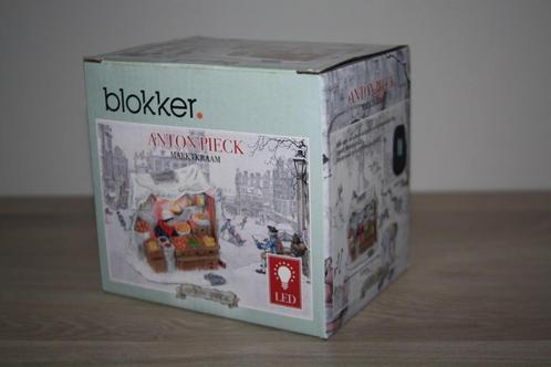 Anton Pieck marktkraam met LED verlichtig ( Blokker ), Verzamelen, Beelden en Beeldjes, Zo goed als nieuw, Overige typen, Ophalen of Verzenden