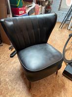 Retro cocktail zeteltje (expo 58 stijl), Huis en Inrichting, Fauteuils, Ophalen, Gebruikt, Leer, Retro