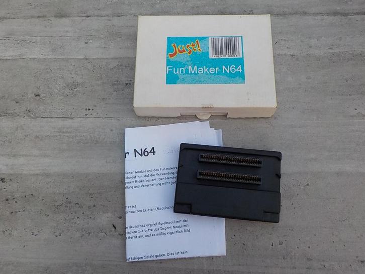 Nintendo 64 converter import games adapter Fun Maker N64, Consoles de jeu & Jeux vidéo, Jeux | Nintendo 64, Neuf, Enlèvement ou Envoi