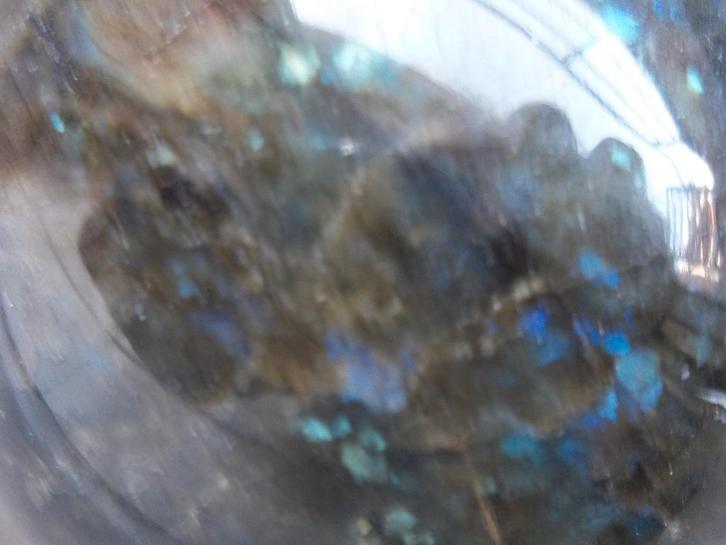 Nieuw gepolijst graniet sokkel labrador zilver bleu Zweden, Antiek en Kunst, Curiosa en Brocante, Ophalen of Verzenden