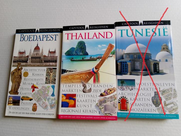 reisgidsen Capitool Thailand  Florence Toscane Boedapest, Boeken, Reisgidsen, Reisgids of -boek, Capitool, Verzenden