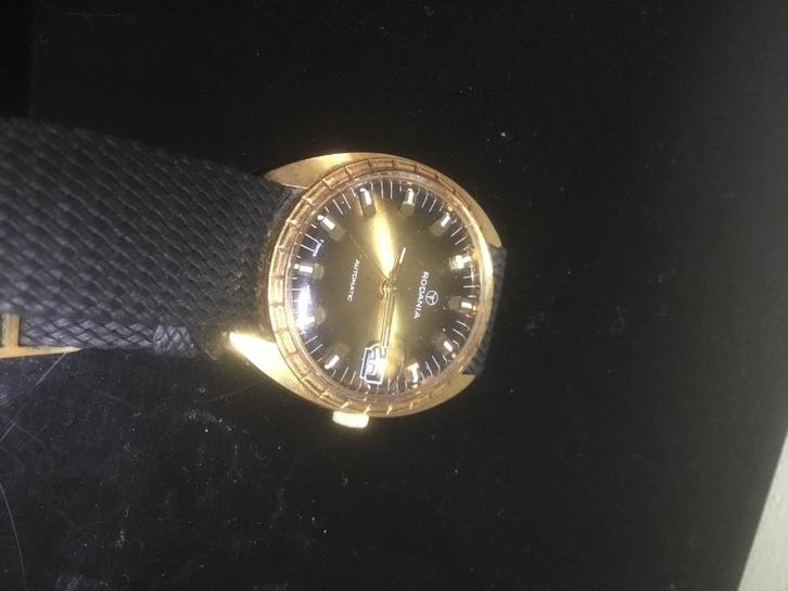 Vintage Rodania herenhorloge 1970, Handtassen en Accessoires, Horloges | Heren, Gebruikt, Overige merken, Staal, Overige materialen