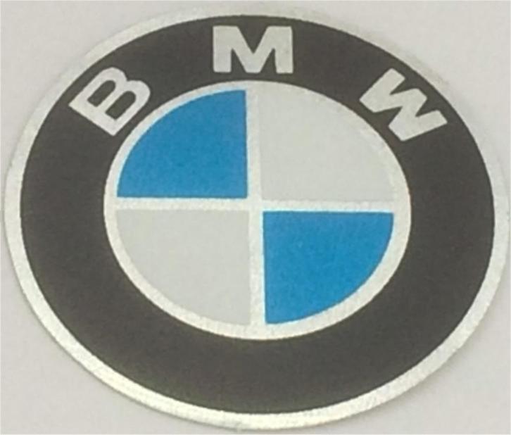 BMW Logo metallic sticker #3, Motoren, Accessoires | Stickers, Verzenden