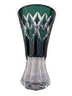 Val Saint Lambert Art Deco groene kristallen vaas, Antiek en Kunst, Antiek | Glaswerk en Kristal, Ophalen of Verzenden