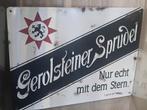 Emaille bord van gerolsteiner, Ophalen of Verzenden, Zo goed als nieuw