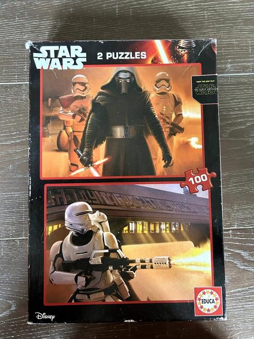 Puzzel star wars (2x 100 stuks), Hobby en Vrije tijd, Denksport en Puzzels, Gebruikt, Legpuzzel, Minder dan 500 stukjes, Ophalen of Verzenden