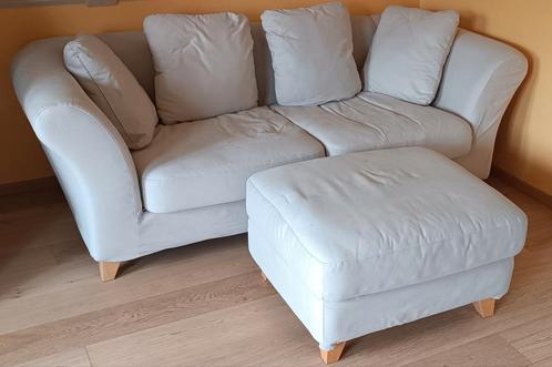 3-zitsbank met voetenbank, Huis en Inrichting, Zetels | Zetels en Chaises Longues, Gebruikt, Driepersoons, 150 tot 200 cm, 75 tot 100 cm
