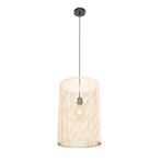 Scandinavische hanglamp bamboe - Natasja, Huis en Inrichting, Lampen | Hanglampen, Ophalen, Zo goed als nieuw