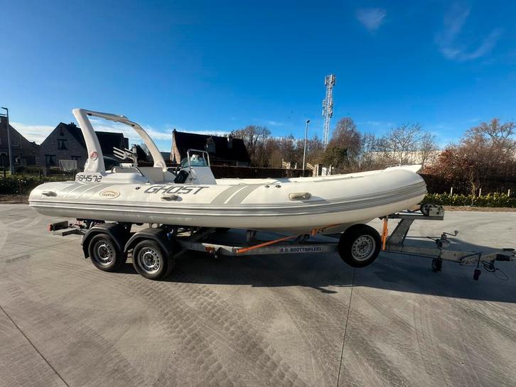 Rib Norfox/Suzuki 90 ch/remorque, Sports nautiques & Bateaux, Speedboat, Utilisé, 3 à 6 mètres, Essence, 70 à 120 ch, Moteur hors-bord