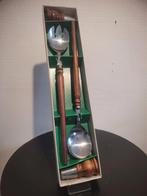 Service à salade bois et acier 1950, Ophalen of Verzenden