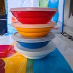 Tupperware 4 ontbijt/bewaar/serveerschalen vintage Nieuw, Huis en Inrichting, Ophalen of Verzenden, Nieuw, Rood