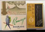 Cartes parfumées/publicité parfum Molinard, Bourjois, Piver, Collection parfums, Gebruikt