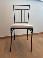 Set van 6 metalen stoelen met kussen, Huis en Inrichting, Stoelen, Ophalen, Zo goed als nieuw