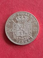 1866 Belgique 50 centimes argent TTB, Envoi, Monnaie en vrac, Argent, Belgique