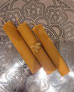 Handgemaakte bijenwas kaarsen, 12x2cm, Huis en Inrichting, Ophalen of Verzenden, Nieuw