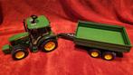 Bruder 2108 John Deere tractor 5115 M + kieptrailer, Enlèvement ou Envoi, Comme neuf