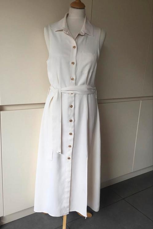 Kocca middellange jurk met kanten rug,maat 38, Kleding | Dames, Jurken, Zo goed als nieuw, Maat 38/40 (M), Wit, Onder de knie