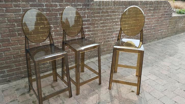 Chaises hautes de bar - Répliques du Kartel de P. Starck, Huis en Inrichting, Barkrukken, Ophalen