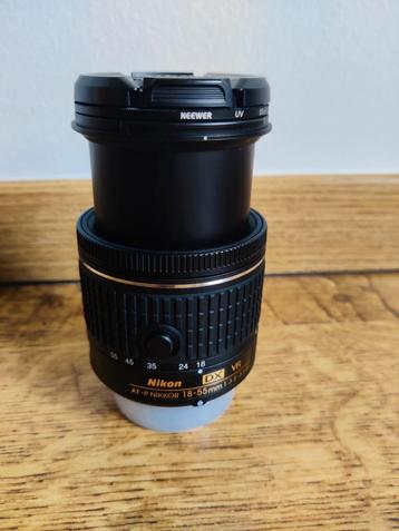 Nikkor AF-P 18-55mm VR F3.5-5.6 incl filters en zonnekap beschikbaar voor biedingen