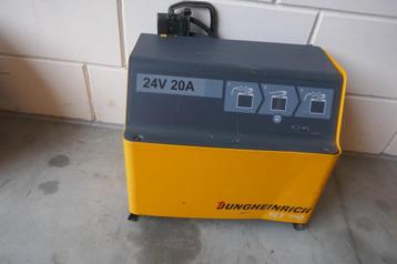 Gebruikte lader palletwagen, stapelaar Jungheinrich 24volt 2 beschikbaar voor biedingen