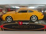Burago 1/18 Porsche 911 Carrera 1993, Hobby en Vrije tijd, Modelauto's | 1:18, Ophalen of Verzenden, Zo goed als nieuw, Burago
