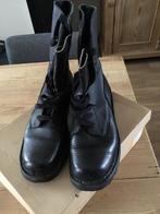 Lederen (leger) boots, Ophalen, Zwart, Boots, Nieuw
