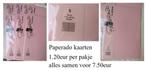 kaarten karton papier omslagen  flamingo roze, Enlèvement ou Envoi, Neuf