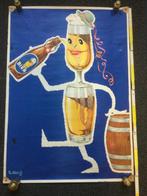 oude poster carnaval Beer glass man 1954 Th Albeking 85 /60, Antiek en Kunst, Ophalen of Verzenden