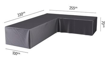 Loungebankhoes L-vorm 330x255x100xH70 R beschikbaar voor biedingen
