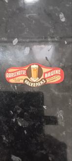 Oud bieretiket aarschotse bruine br Valvekens Aarschot, Ophalen of Verzenden, Zo goed als nieuw