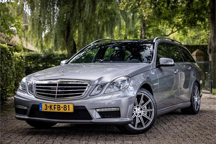 Mercedes-Benz E 63 AMG Estate NL Auto Panorama Carbon Distro, Auto's, Mercedes-Benz, Bedrijf, E-Klasse, ABS, Adaptive Cruise Control