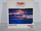 HERPA WINGS TWA TRANS WORLD AIRLINES--BOEING 747-200, Collections, Comme neuf, Modèle réduit, Enlèvement ou Envoi