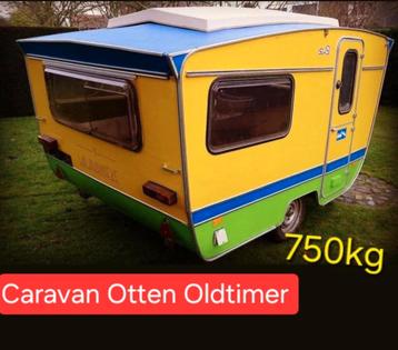 Caravan Otten Oldtimer 750kg wisselstukken chassis raam deur beschikbaar voor biedingen