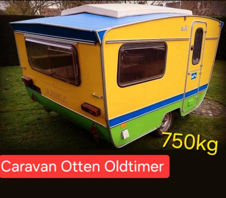 Caravan Otten Oldtimer 750kg wisselstukken chassis raam deur, Caravans en Kamperen, Caravanaccessoires, Zo goed als nieuw, Ophalen