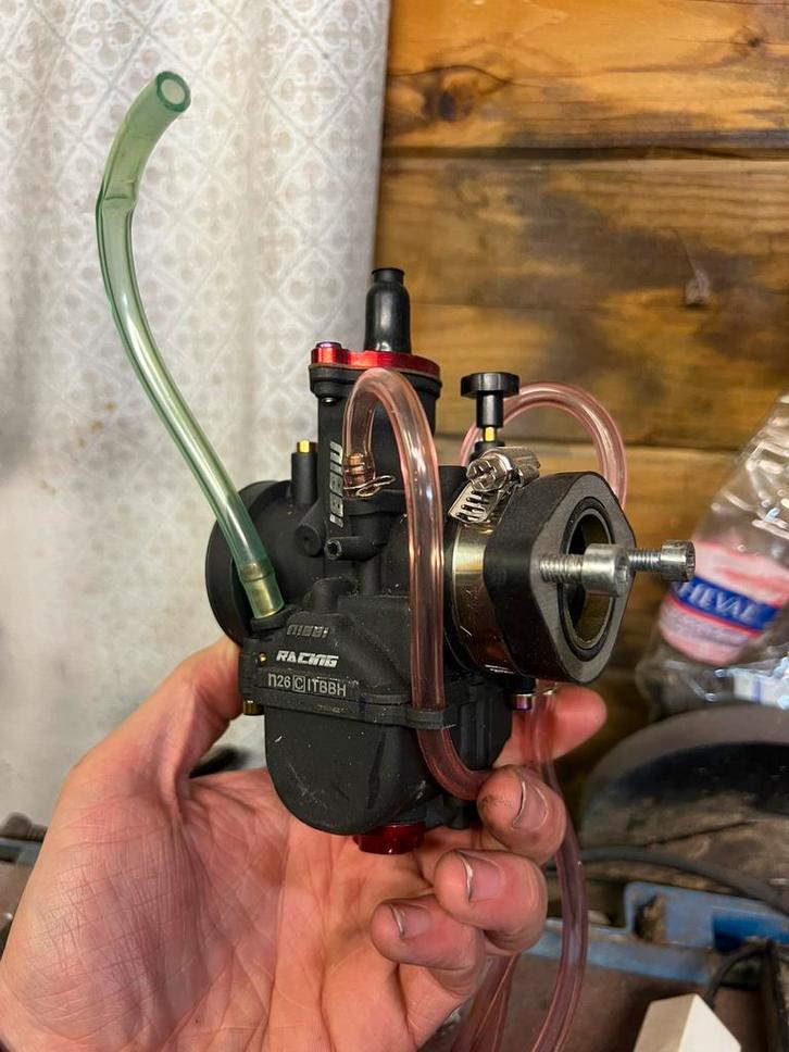 Nibbi carburateur vlakschuif, Fietsen en Brommers, Brommeronderdelen | Algemeen, Zo goed als nieuw, Blok, Ophalen