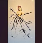 naakte vrouw met gewaagde lijnen en kleuracenten, Antiek en Kunst, Kunst | Schilderijen | Modern, Ophalen