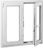Châssis Pvc 2 Ouvrants en stock, Enlèvement, Neuf, Fenêtre de façade ou Vitre, Double vitrage