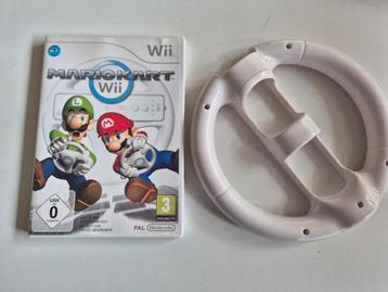 Mario kart Nintendo wii + stuur, Games en Spelcomputers, Games | Nintendo Wii, Ophalen of Verzenden, Zo goed als nieuw
