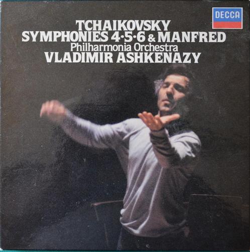 Tchaikovsky - Symphonies 4-5-6 & Manfred - 4x Cassette box, Cd's en Dvd's, Cassettebandjes, Gebruikt, Origineel, Klassiek, 2 t/m 25 bandjes