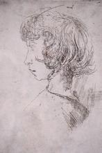 George Averhals (1906-1975) - Ets "Tinneke" - Oplage: 7/100, Antiek en Kunst, Ophalen of Verzenden
