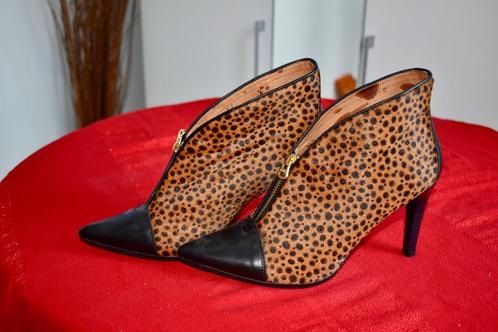 Hispanitas - Imitatie Luipaardhuid Enkellaarsjes  Dames - 40, Kleding | Dames, Schoenen, Zo goed als nieuw, Lage of Enkellaarzen