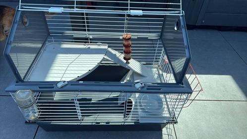 Binnenhok Konijn/cavia/hamster met toebehoren, Dieren en Toebehoren, Knaagdieren en Konijnen | Hokken en Kooien, Zo goed als nieuw