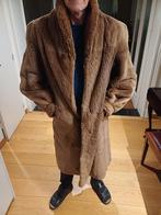 Pelsmantel in 100% echt konijn, Kleding | Heren, Jassen | Winter, Ophalen of Verzenden, Gedragen, Maat 56/58 (XL), Bruin