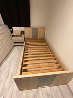 Eenpersoonsbed en nachttafel, Ophalen, Gebruikt, 90 cm, Eenpersoons