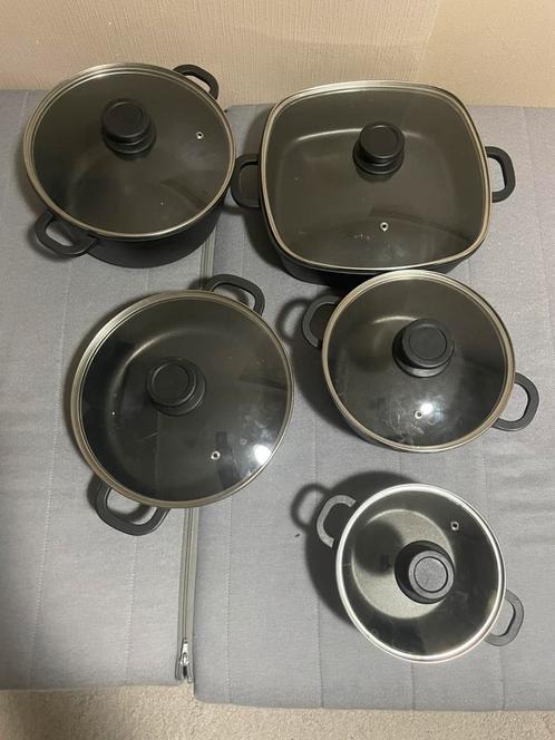 5-delige pannenset van het merk Karcher – Nieuw!, Huis en Inrichting, Keuken | Potten en Pannen, Nieuw, Pannenset, Ophalen