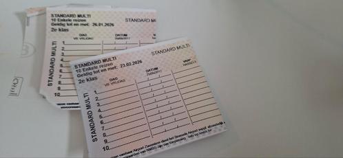 Standaard Multi trein tickets, Tickets en Kaartjes, Trein, Bus en Vliegtuig, Trein
