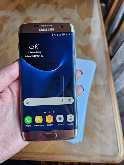 Samsung s7 edge kleur goud! Zo goed als nieuw., Telecommunicatie, Mobiele telefoons | Samsung, Zo goed als nieuw, Ophalen of Verzenden